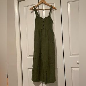 Madewell green jumpsuit